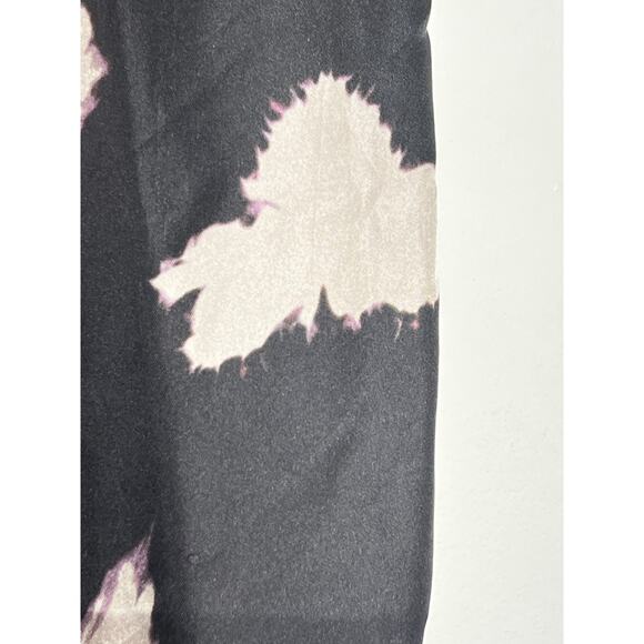 Ulla Johnson Noir Blur Sawyer 100% Silk Wide Leg Elastic Waist Pants Size 4 - Picture 6 of 9